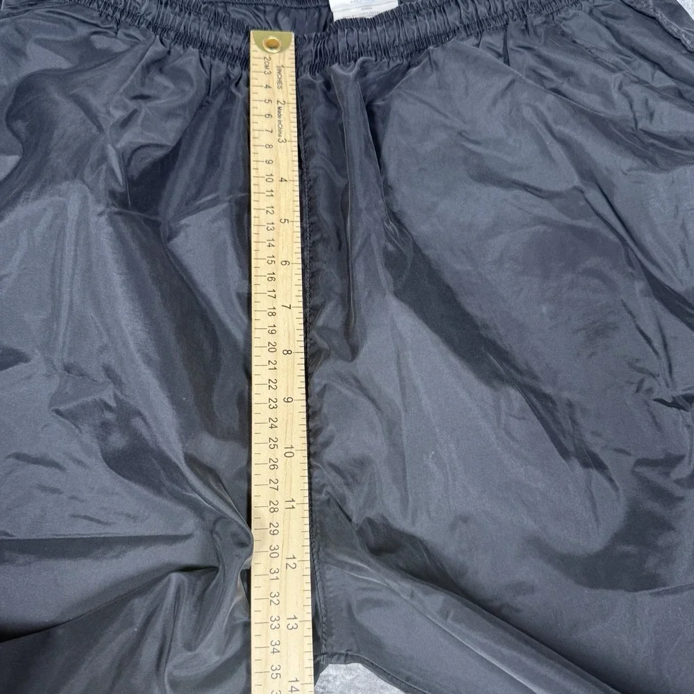 Vintage‎ Adidas Parachute Track Pants Men's  XL Black Ankle Zip Y2K 90s